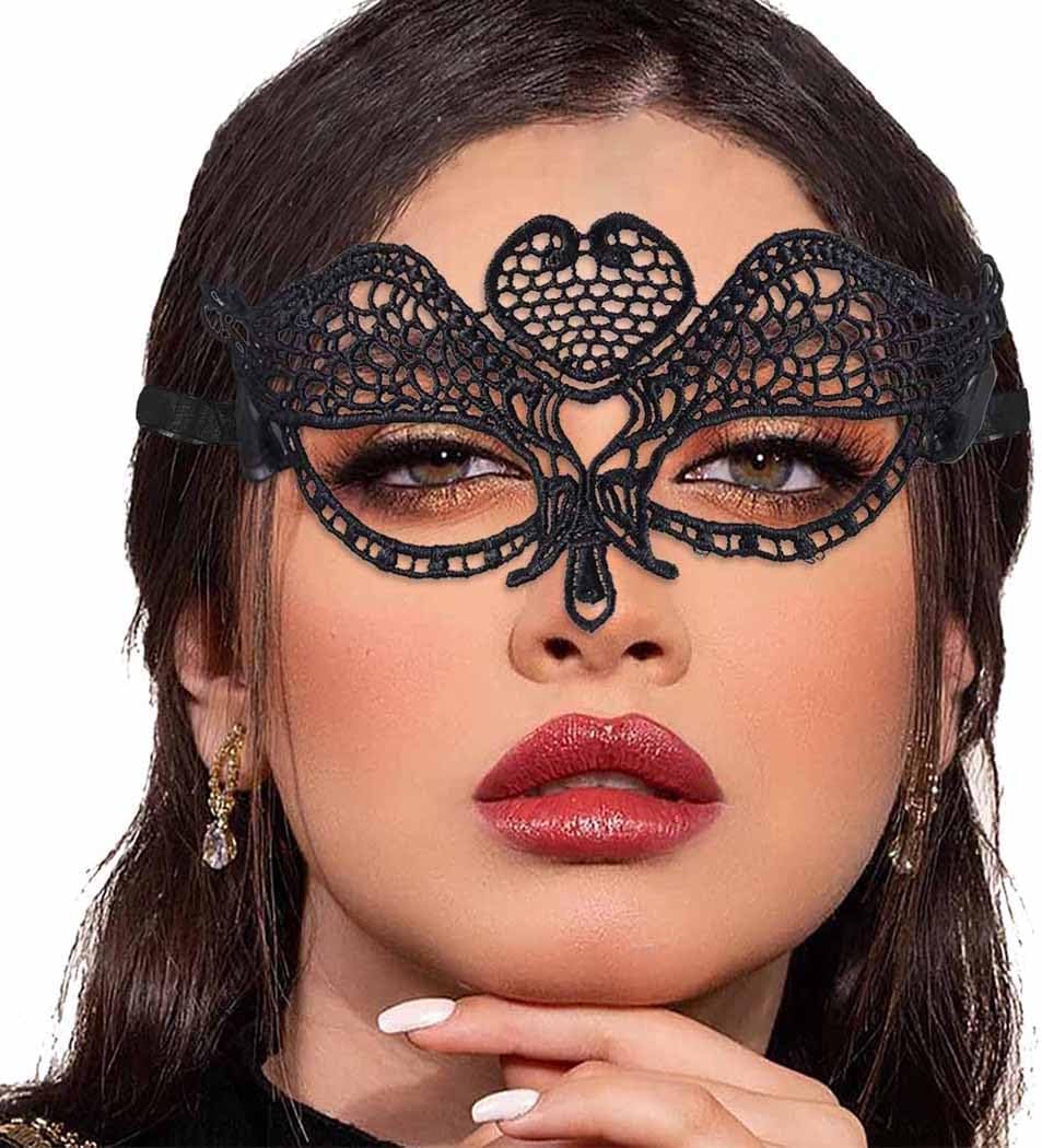 Black Lace Masquerade Eye Mask