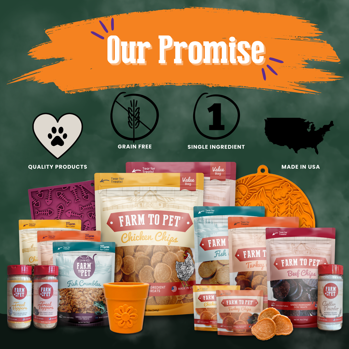Farm to Pet Halloween Dog Treat Box, 31 Snack Packs