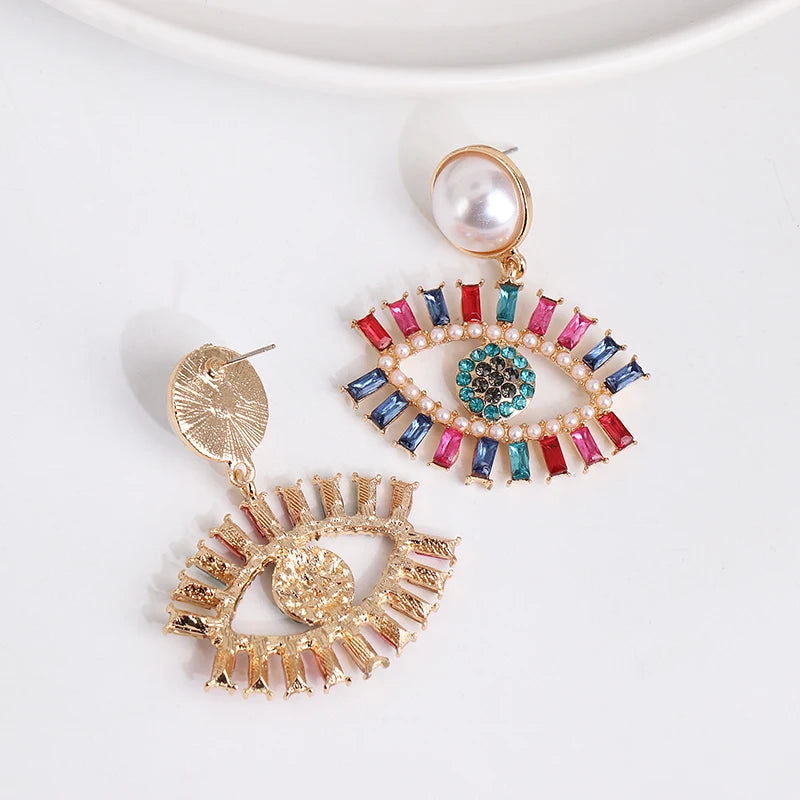 Shape Evil Eye Drop Earrings Halloween