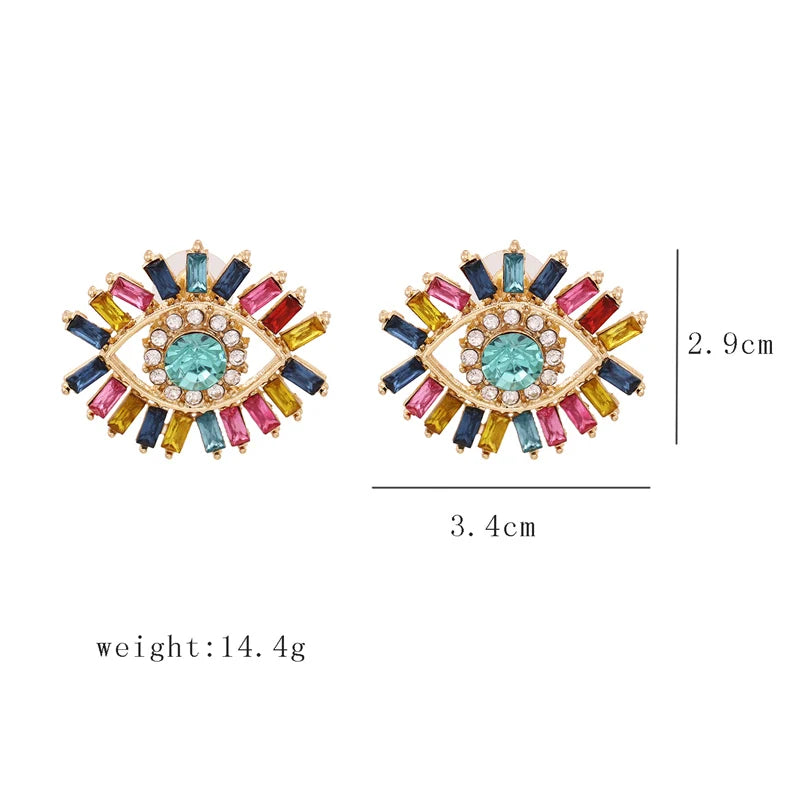 Shape Evil Eye Drop Earrings Halloween