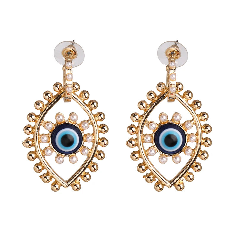 Shape Evil Eye Drop Earrings Halloween