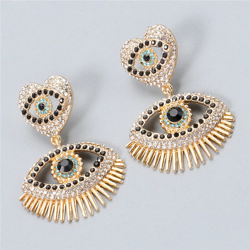 Shape Evil Eye Drop Earrings Halloween
