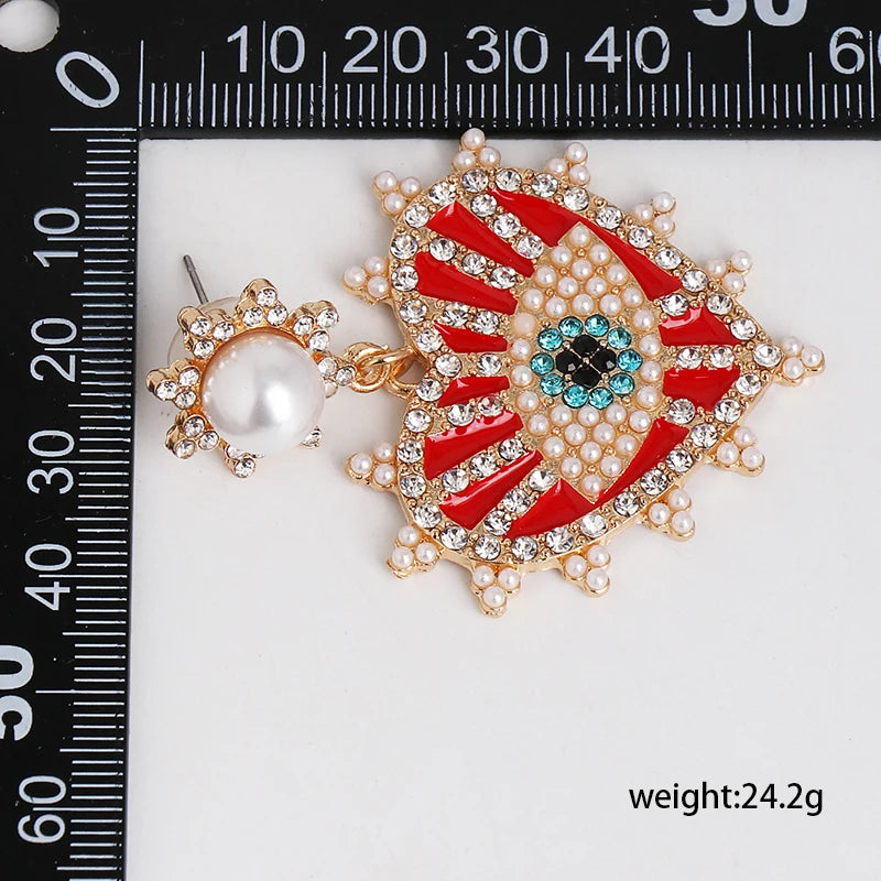 Shape Evil Eye Drop Earrings Halloween