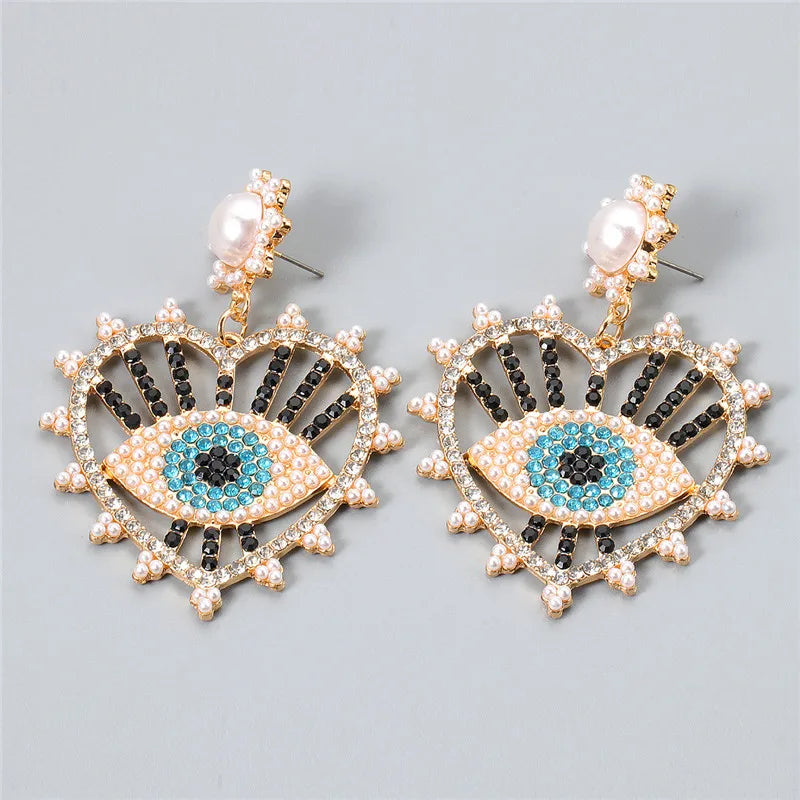 Shape Evil Eye Drop Earrings Halloween