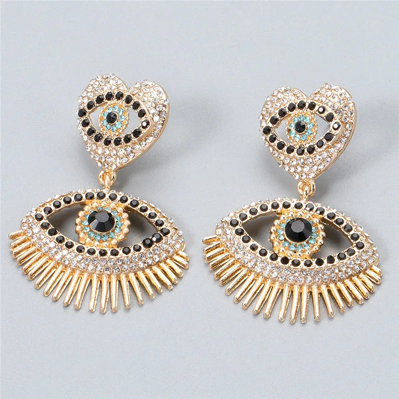 Shape Evil Eye Drop Earrings Halloween