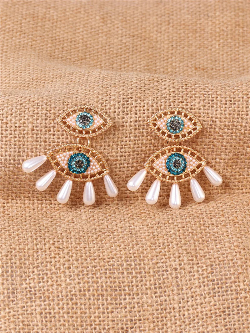 Shape Evil Eye Drop Earrings Halloween