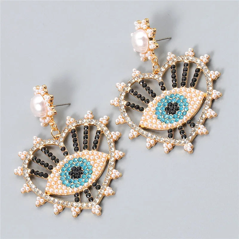 Shape Evil Eye Drop Earrings Halloween