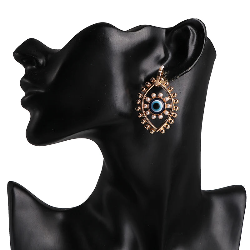 Shape Evil Eye Drop Earrings Halloween