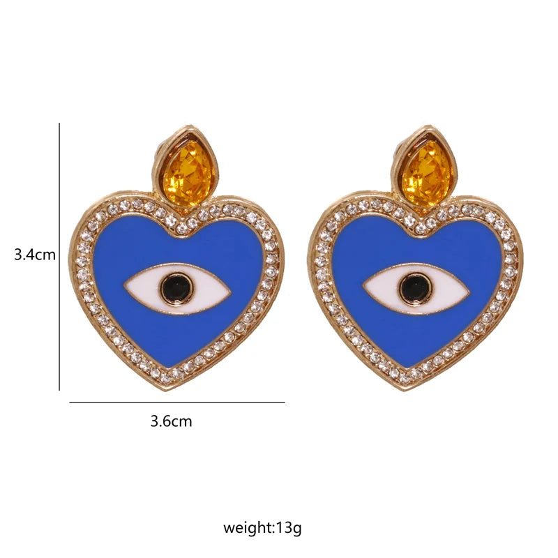 Shape Evil Eye Drop Earrings Halloween
