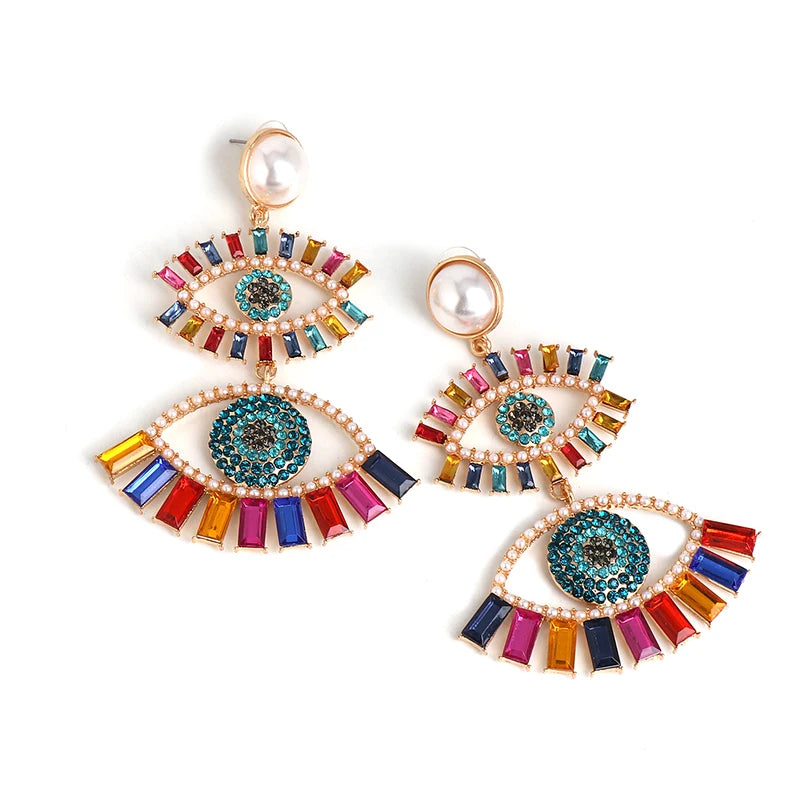 Shape Evil Eye Drop Earrings Halloween