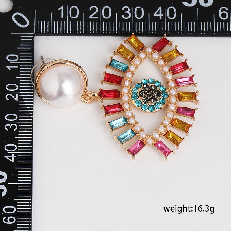 Shape Evil Eye Drop Earrings Halloween