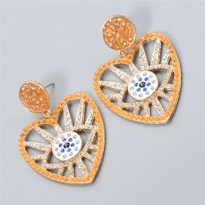 Shape Evil Eye Drop Earrings Halloween