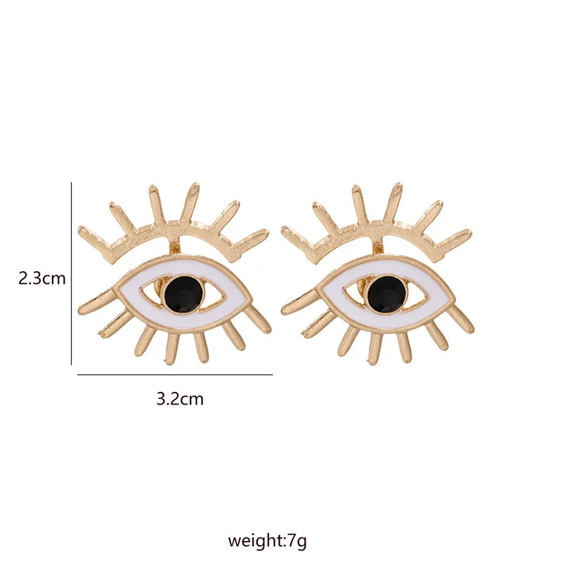 Shape Evil Eye Drop Earrings Halloween