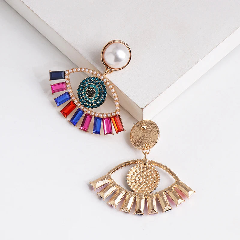 Shape Evil Eye Drop Earrings Halloween