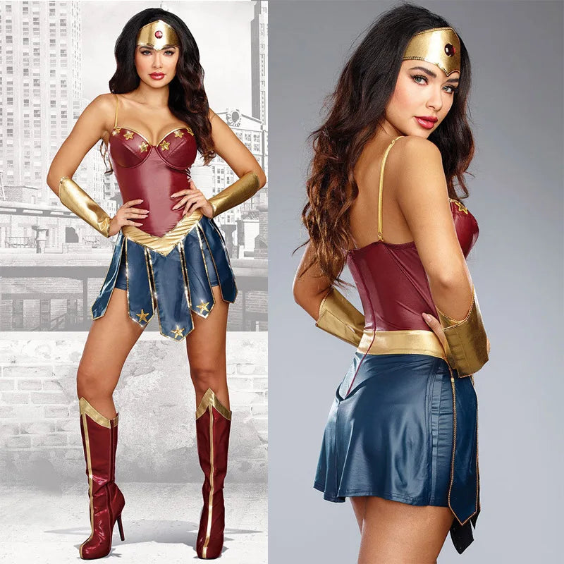 Women Halloween Party Movie Justice Wonder Fantasia Fancy Dress