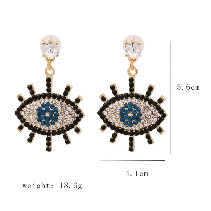 Shape Evil Eye Drop Earrings Halloween