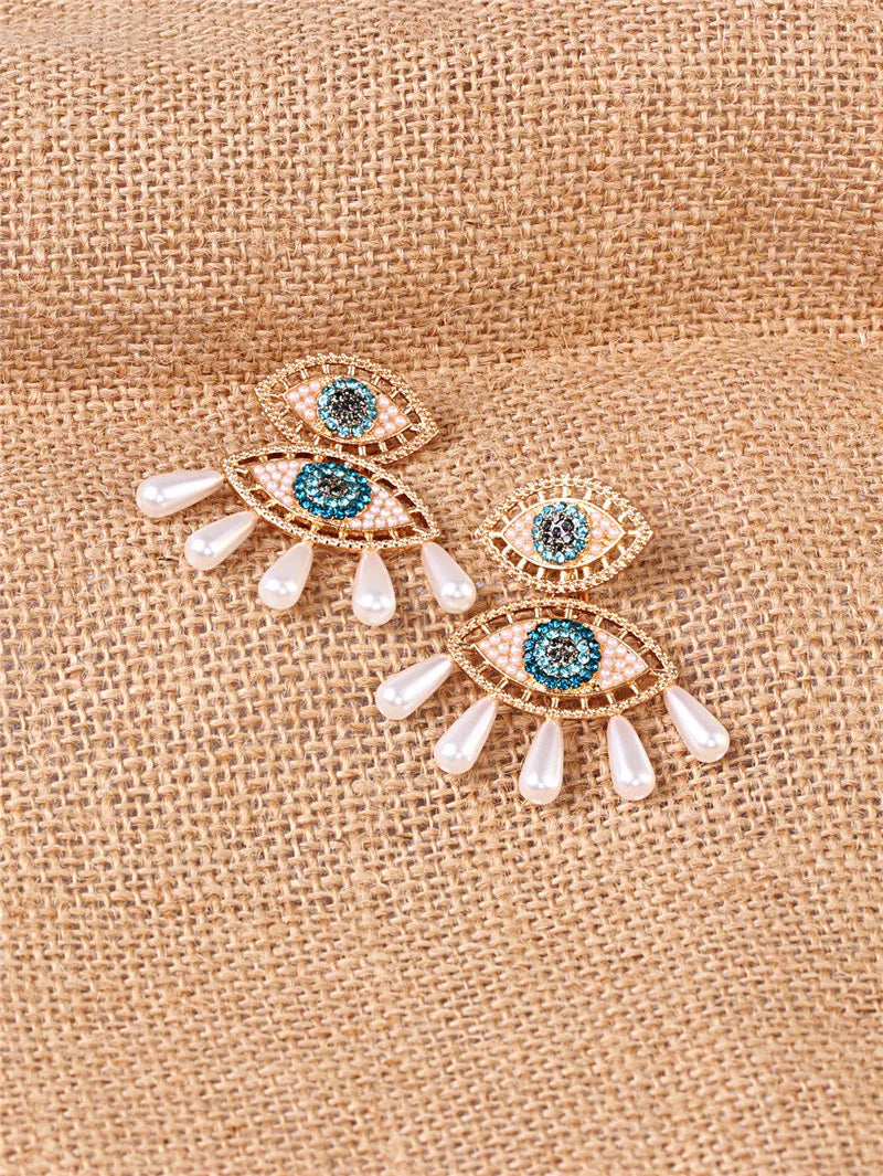 Shape Evil Eye Drop Earrings Halloween