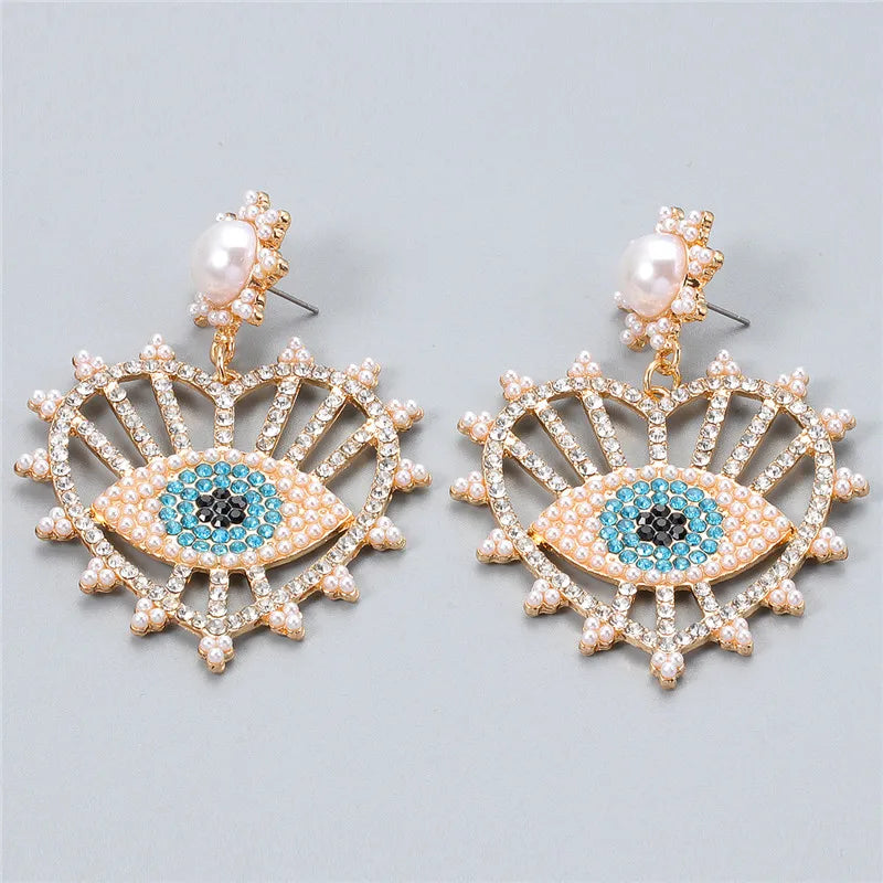Shape Evil Eye Drop Earrings Halloween