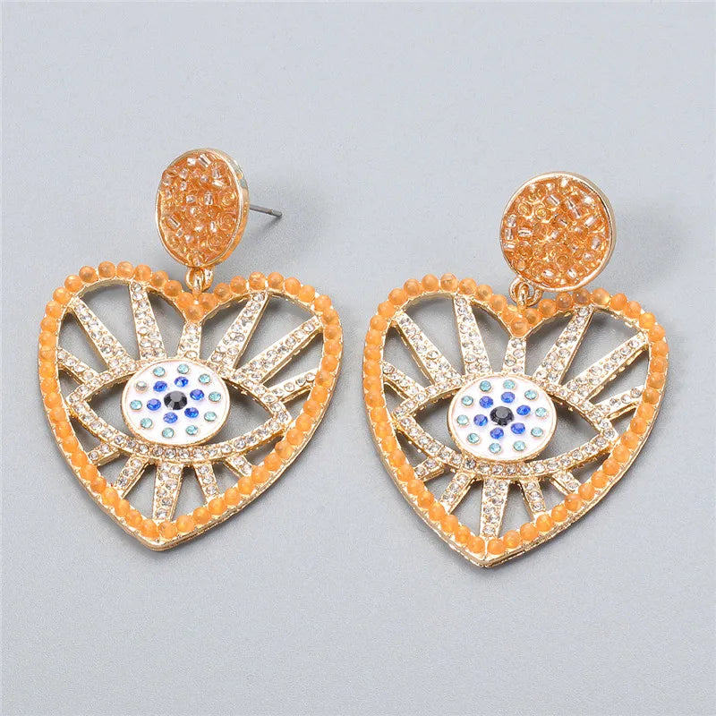 Shape Evil Eye Drop Earrings Halloween