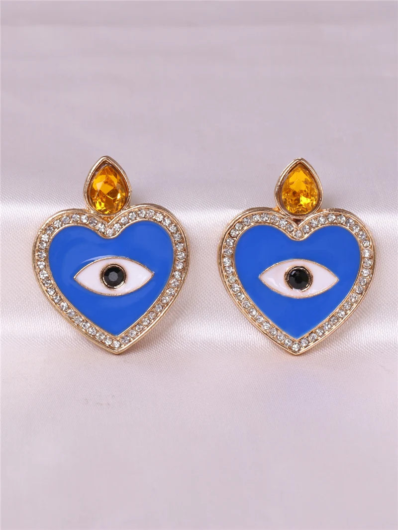 Shape Evil Eye Drop Earrings Halloween