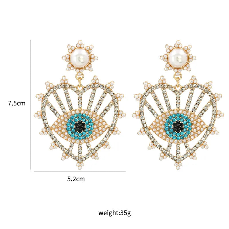 Shape Evil Eye Drop Earrings Halloween