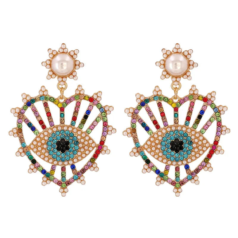 Shape Evil Eye Drop Earrings Halloween