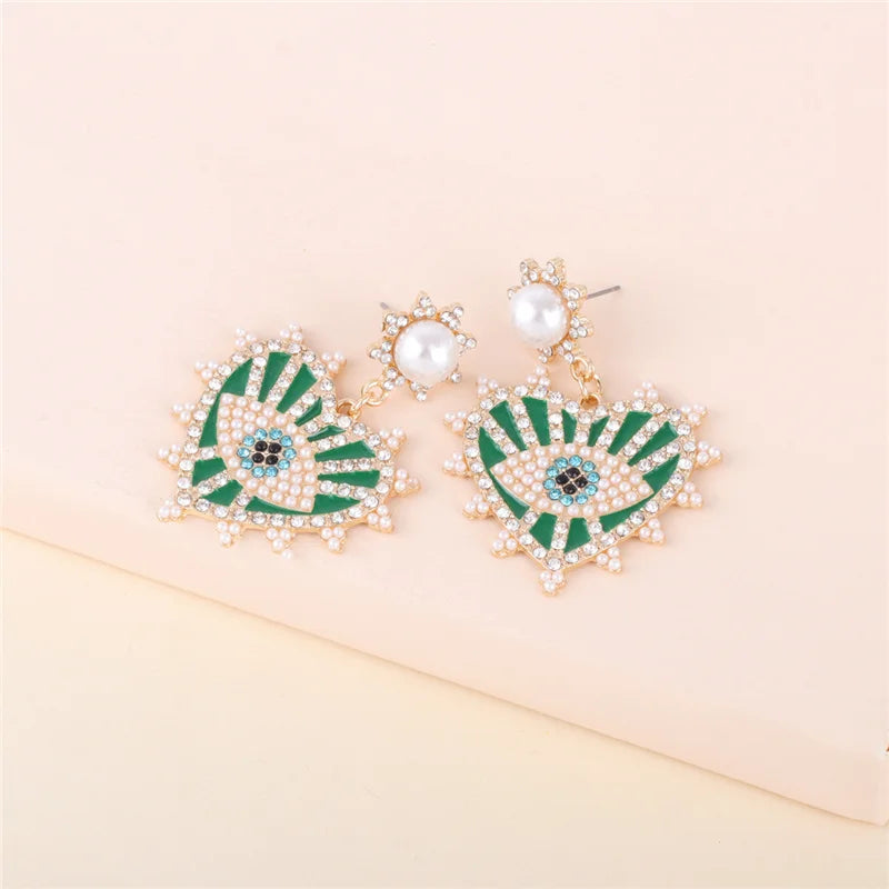 Shape Evil Eye Drop Earrings Halloween
