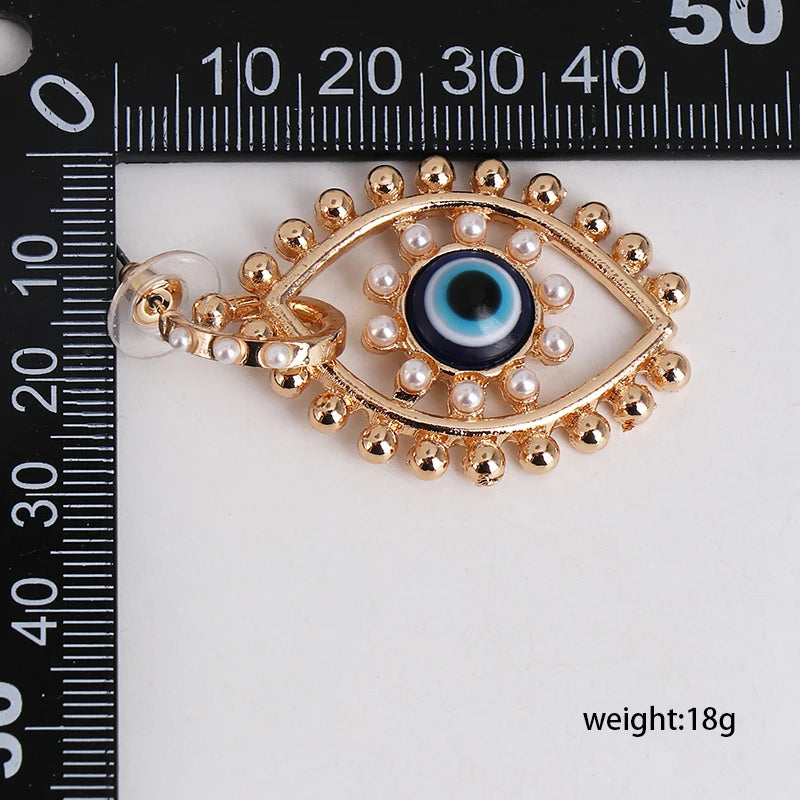 Shape Evil Eye Drop Earrings Halloween