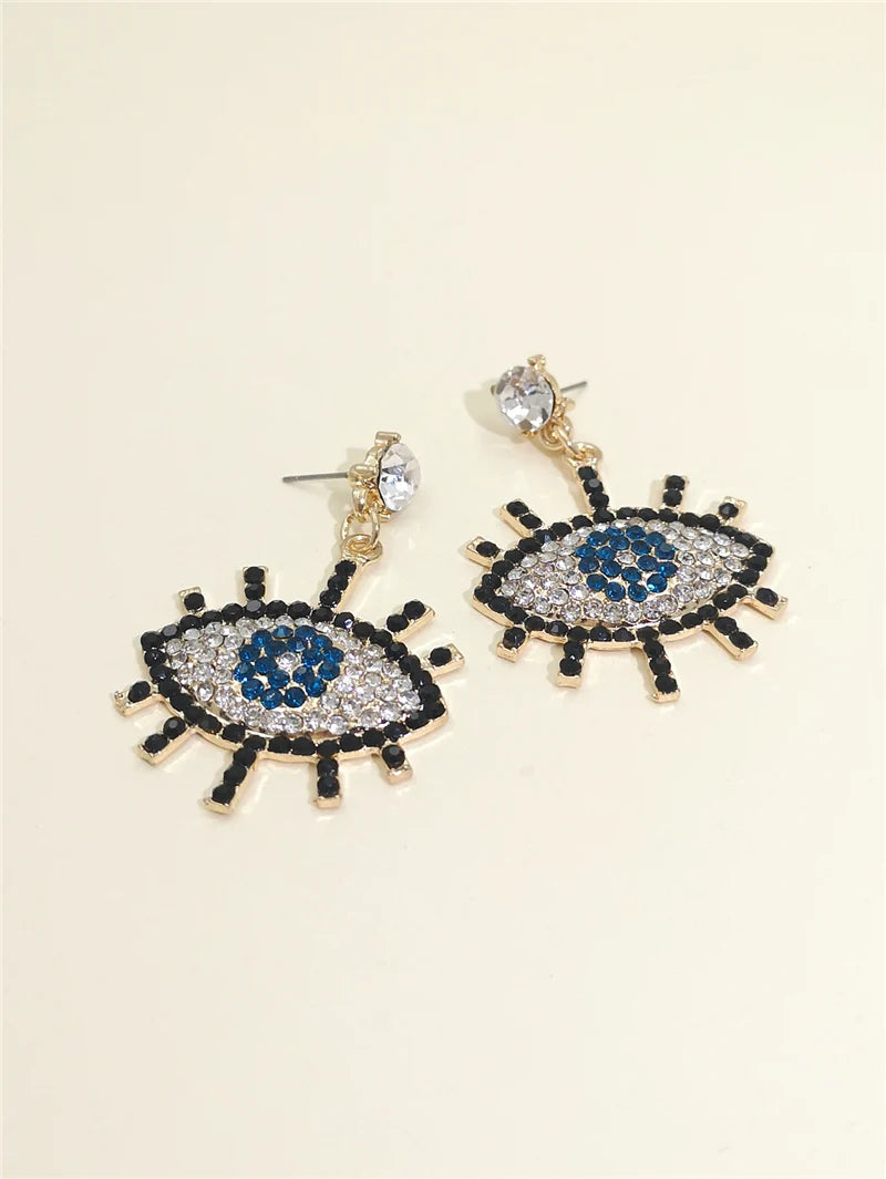 Shape Evil Eye Drop Earrings Halloween
