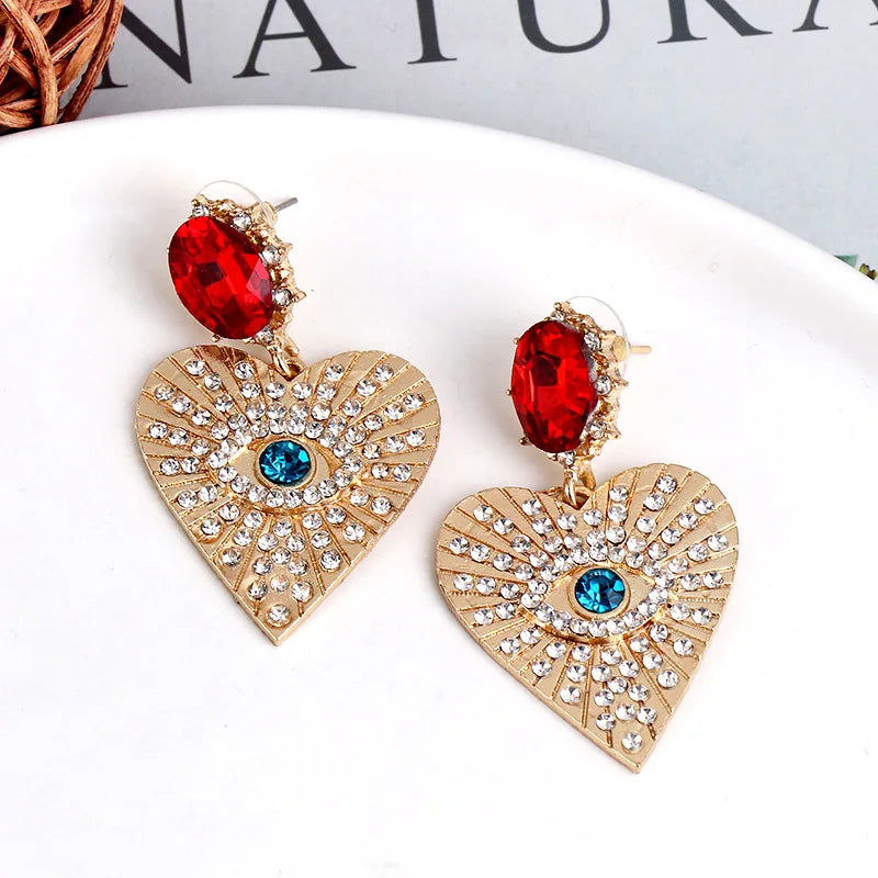 Shape Evil Eye Drop Earrings Halloween
