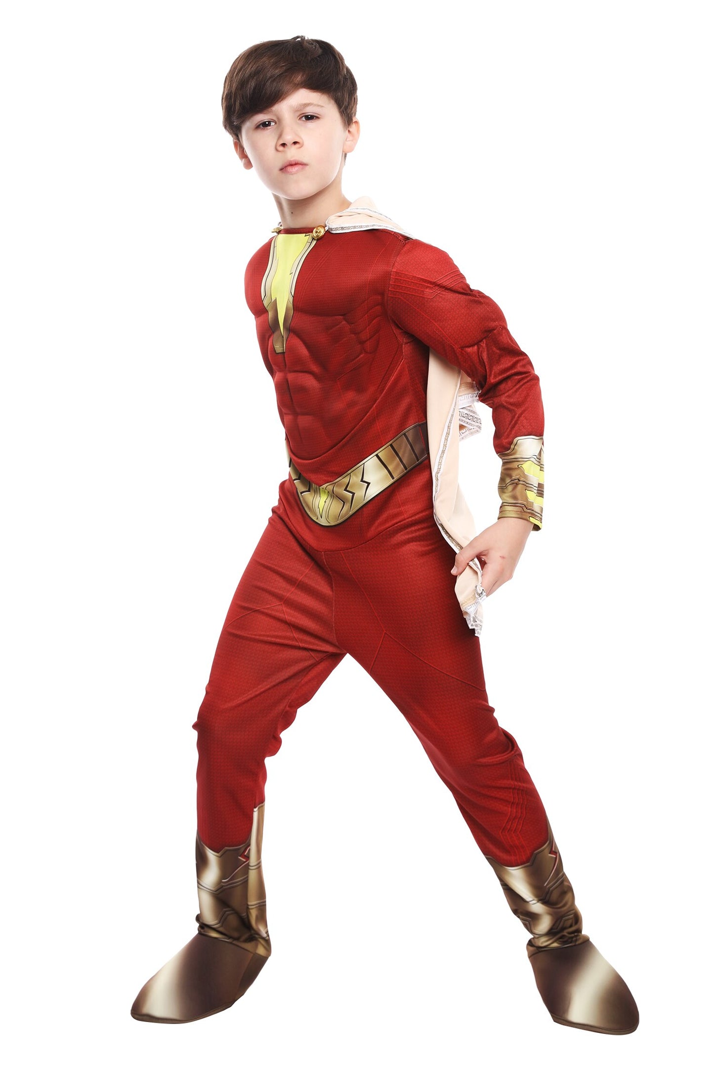 Child Justice Superhero Muscle Jumpsuit Costume