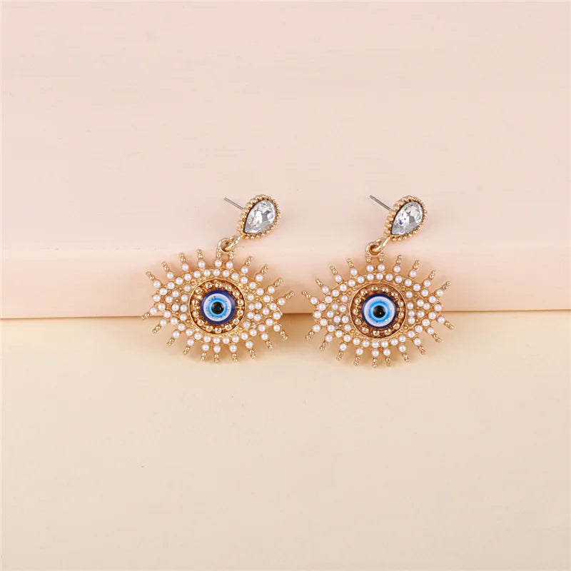 Shape Evil Eye Drop Earrings Halloween