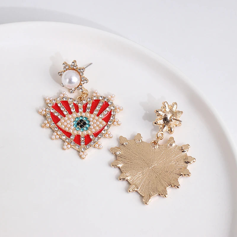 Shape Evil Eye Drop Earrings Halloween
