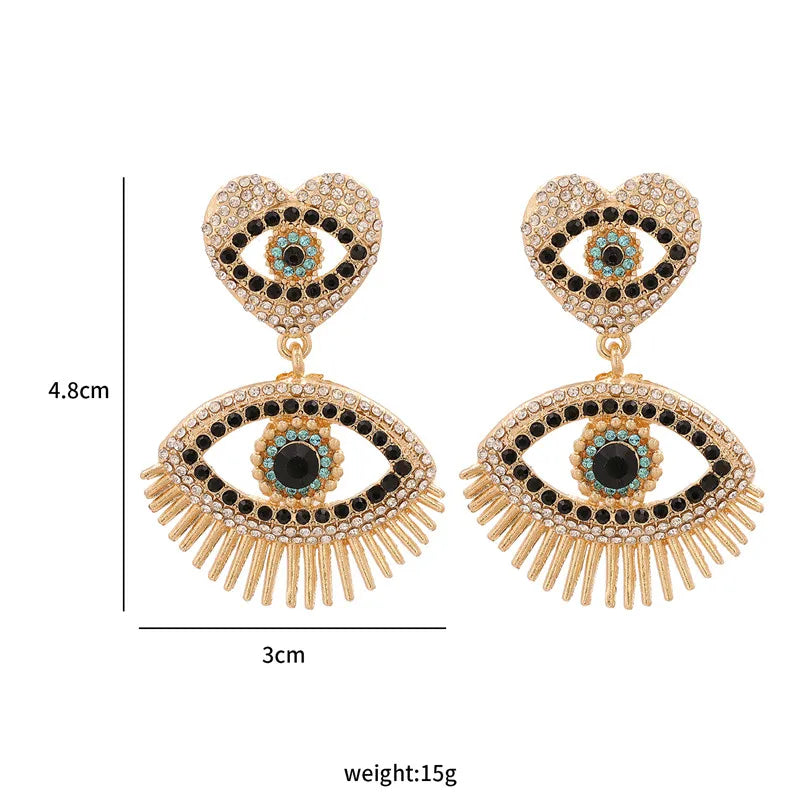 Shape Evil Eye Drop Earrings Halloween