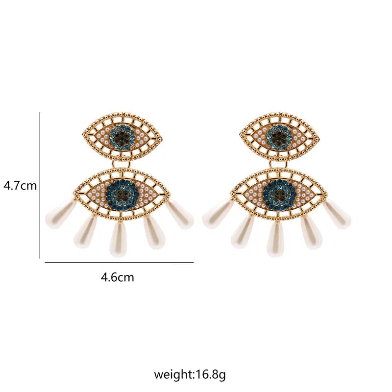 Shape Evil Eye Drop Earrings Halloween
