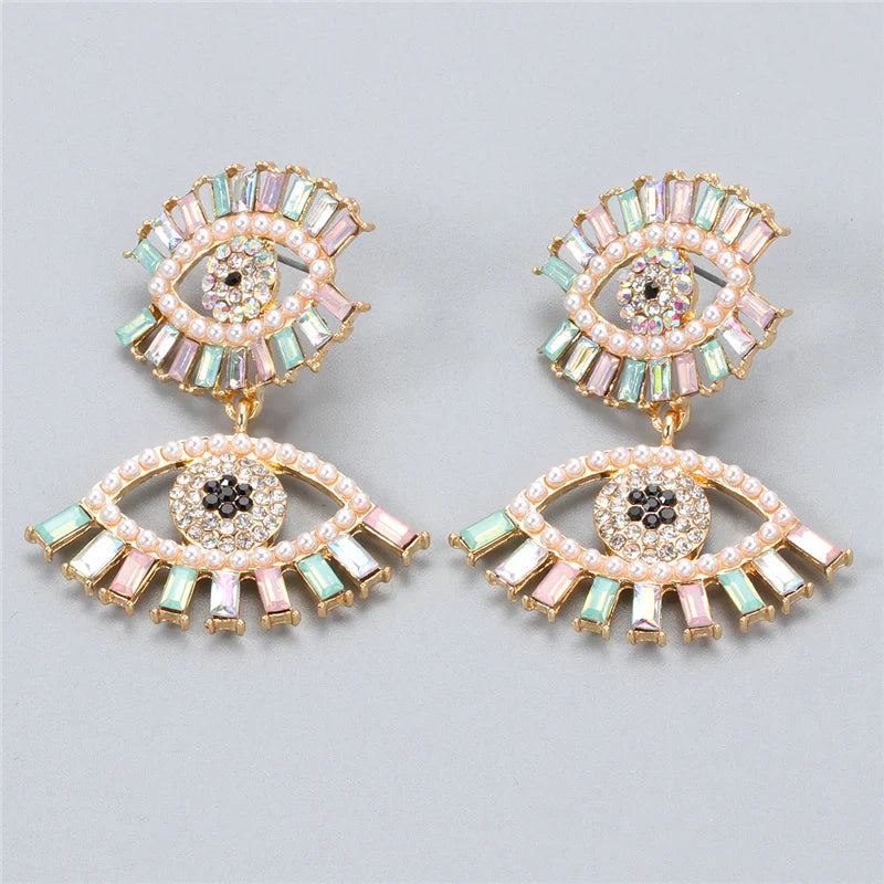 Shape Evil Eye Drop Earrings Halloween