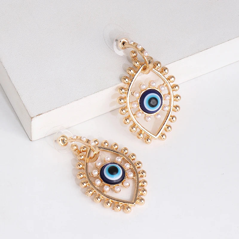 Shape Evil Eye Drop Earrings Halloween