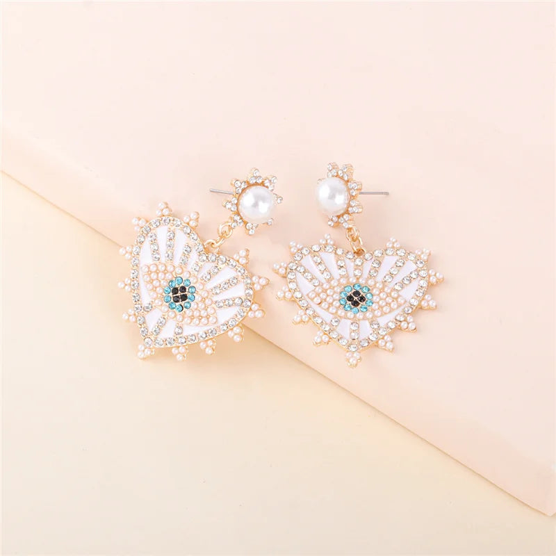 Shape Evil Eye Drop Earrings Halloween