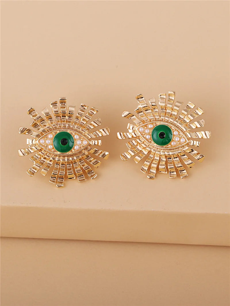 Shape Evil Eye Drop Earrings Halloween