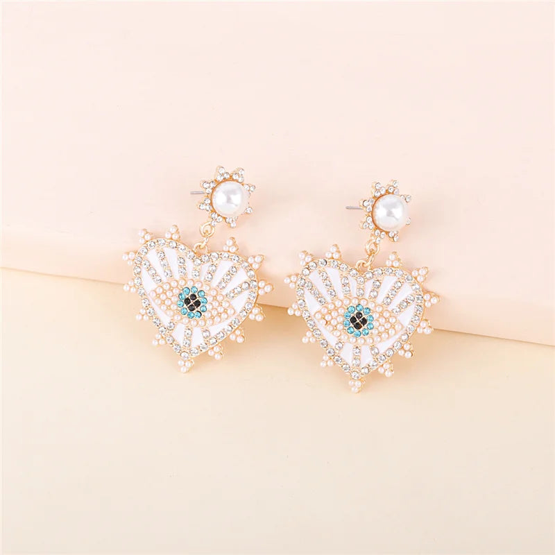 Shape Evil Eye Drop Earrings Halloween