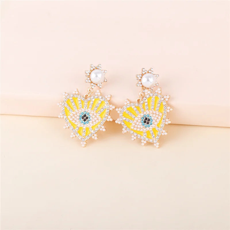 Shape Evil Eye Drop Earrings Halloween