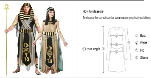 Ancient Egypt Egyptian Pharaoh Costume