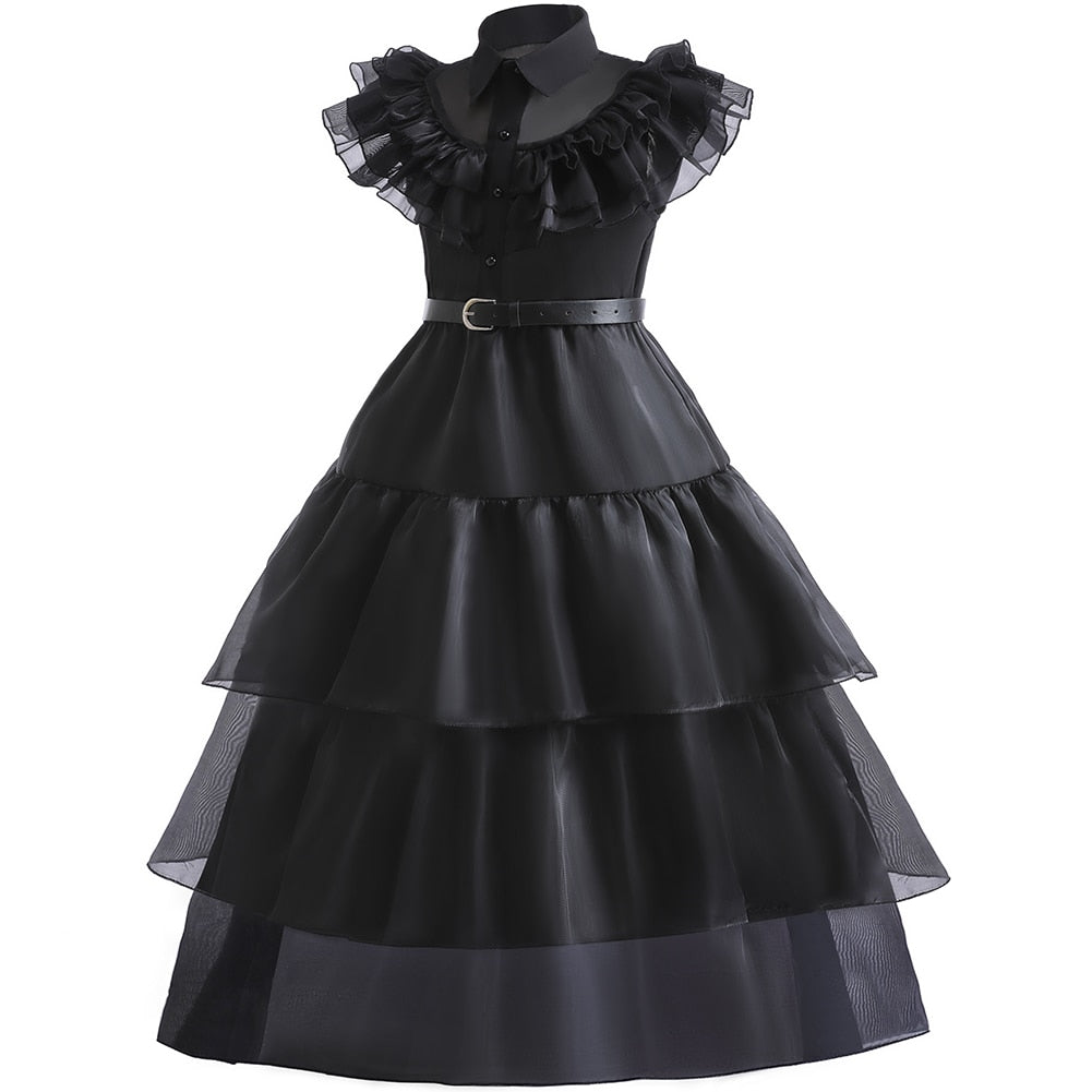 Wednesday Addams Cosplay Costume for Teens