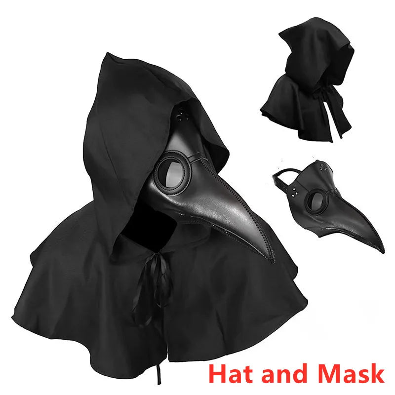 Plague Doctor Mask and Cloak Costume