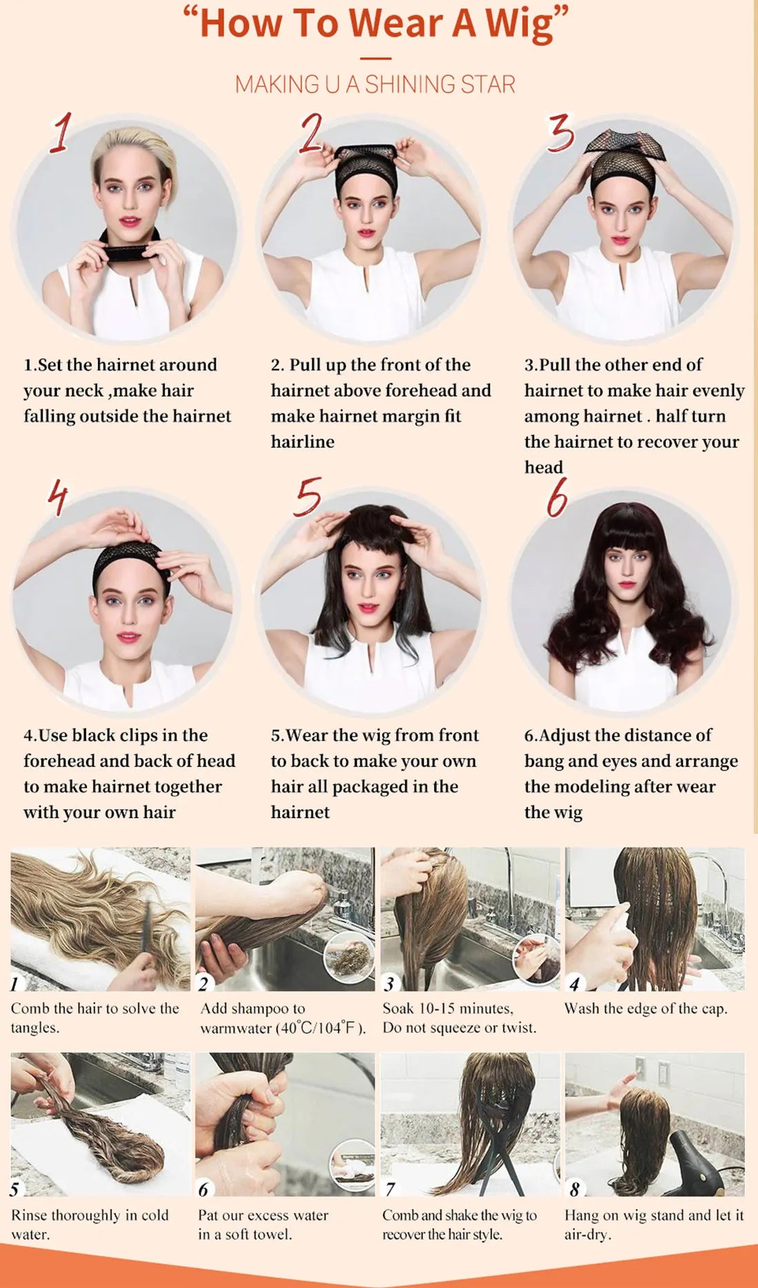 Faux Locs Wigs Hair Extensions With Hat