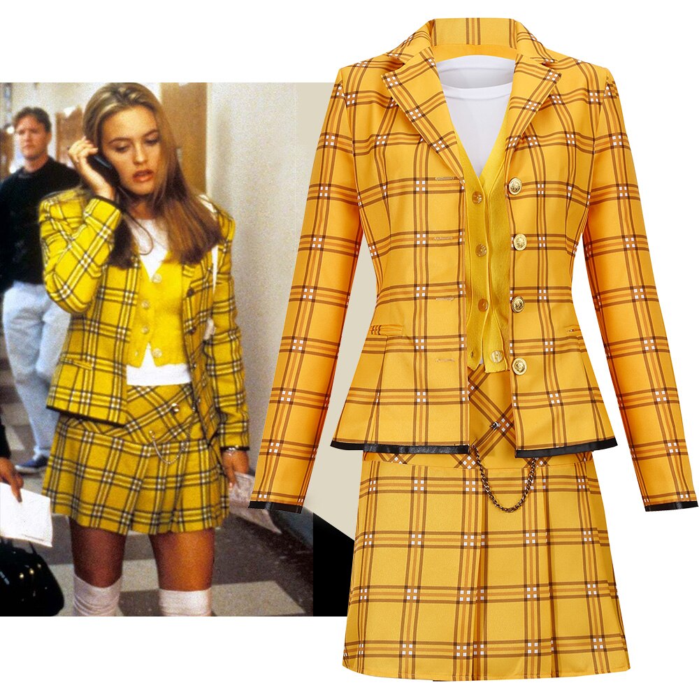 Clueless Cher Dion School Uniform Cosplay Costume