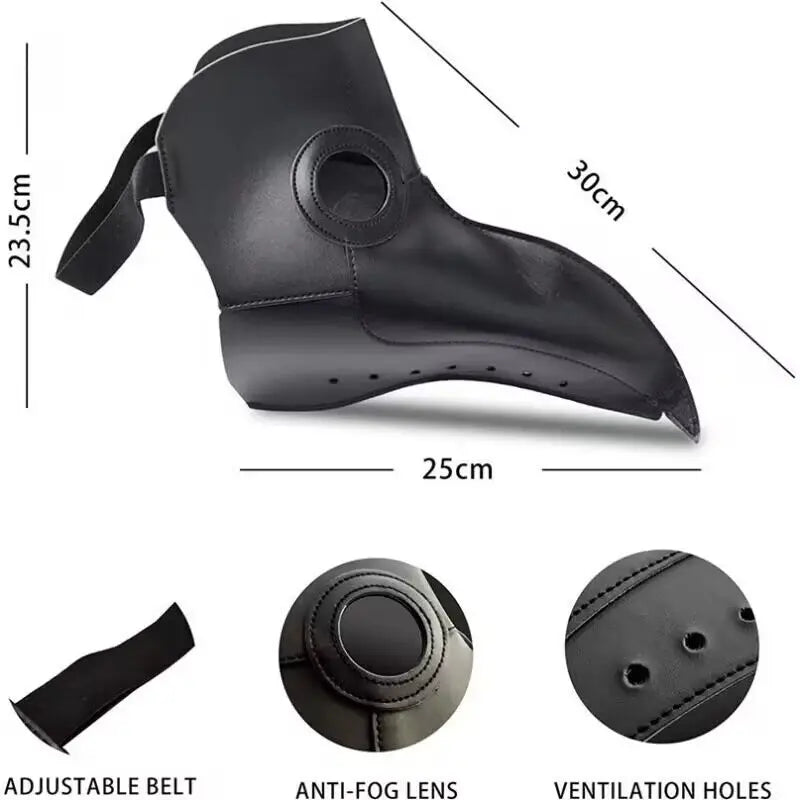 Plague Doctor Mask and Cloak Costume