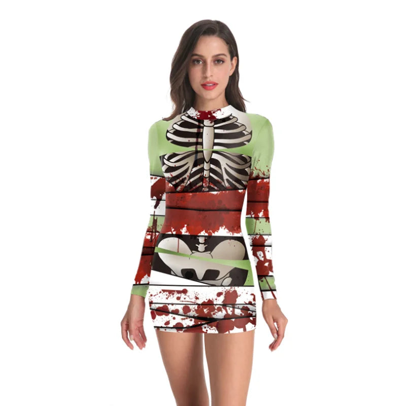 Bloody Nurse Zombie Dress