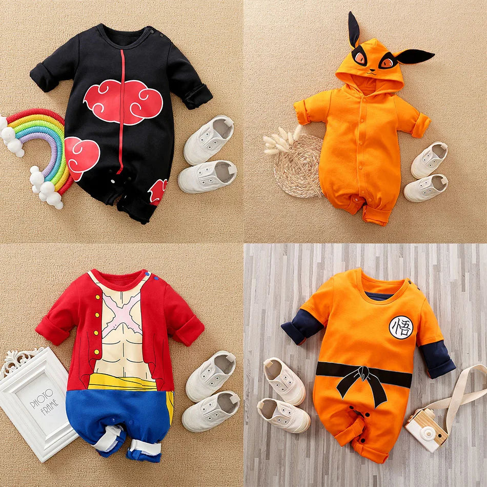 Baby Girl Boy Costume Anime Clothes Newborn Romper