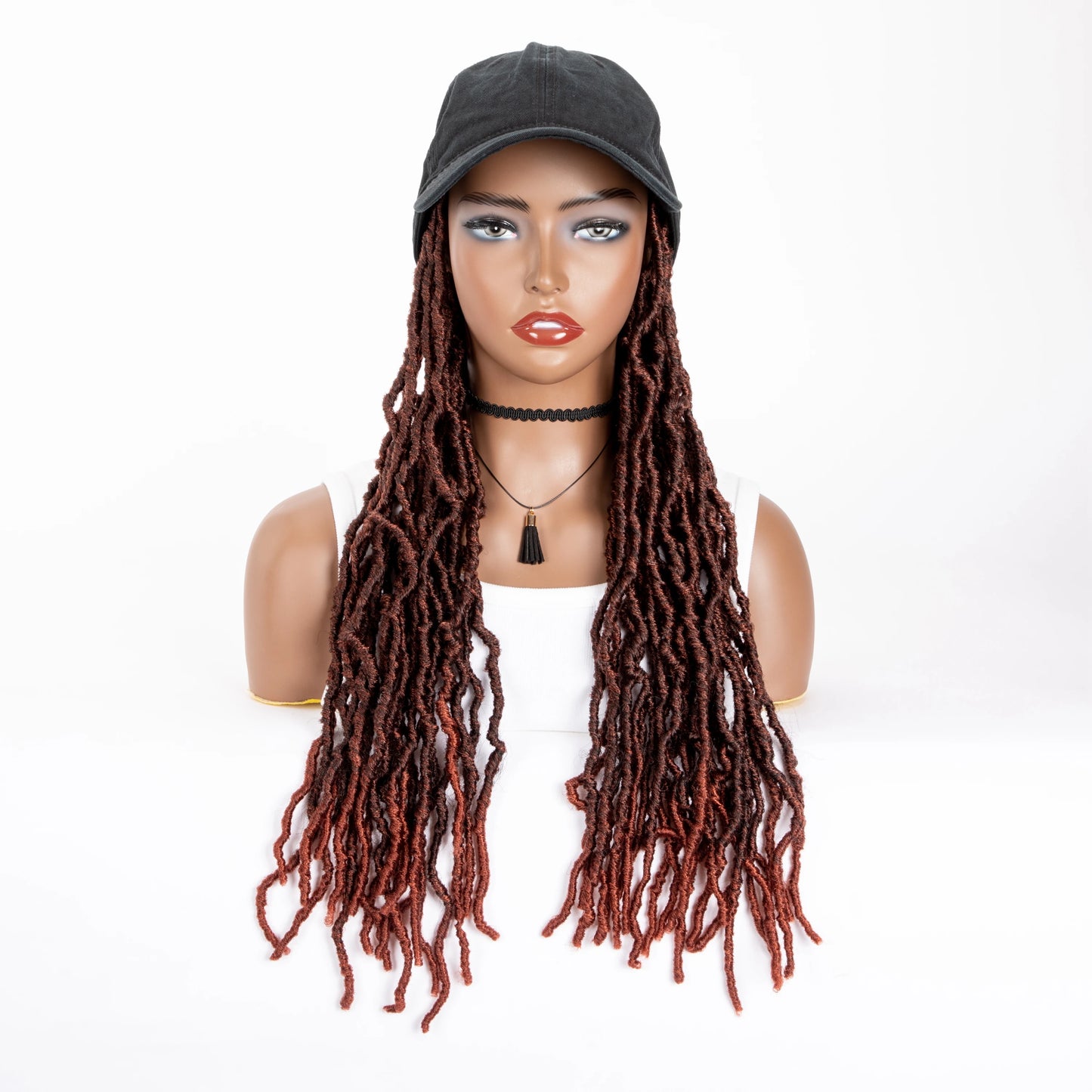 Faux Locs Wigs Hair Extensions With Hat